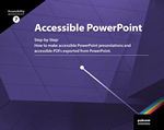 Book cover, Accessible PowerPoint.