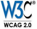Logo, W 3 C WCAG 2.0.
