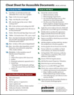 Cheat Sheet for Accessible Documents (WCAG & PDF/UA)