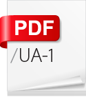 Icon PDF U A 1.